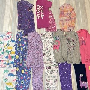 4T pajama bundle, 9 sets, 7 LS/pants & 2 SS/pants 1 bonus LS shirt